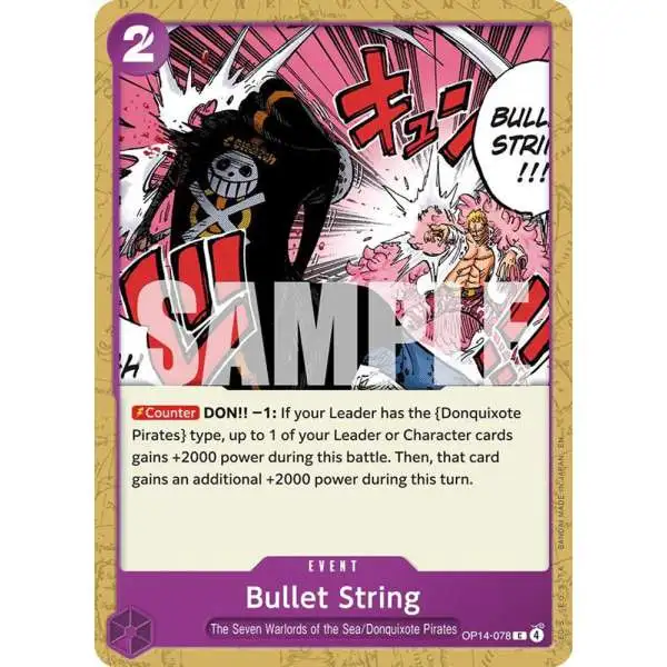 One Piece Trading Card Game The Azure Sea's Seven Common Bullet String OP14-078
