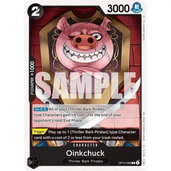 One Piece Trading Card Game The Azure Sea's Seven Common Oinkchuck OP14-082