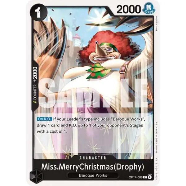 One Piece Trading Card Game The Azure Sea's Seven Common Miss.MerryChristmas OP14-088 [Drophy]