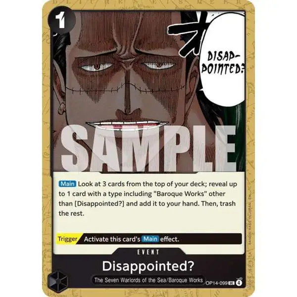 One Piece Trading Card Game The Azure Sea's Seven Uncommon Disappointed? OP14-099