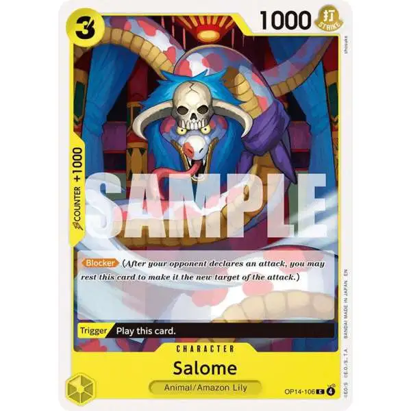 One Piece Trading Card Game The Azure Sea's Seven Common Salome OP14-106