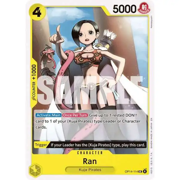 One Piece Trading Card Game The Azure Sea's Seven Uncommon Ran OP14-114