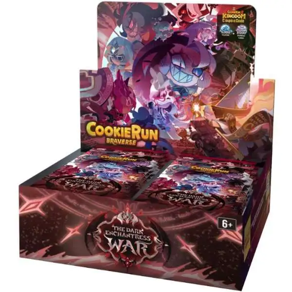 CookieRun Braverse Trading Card Game The Dark Enchantress War Booster Box [28 Packs]