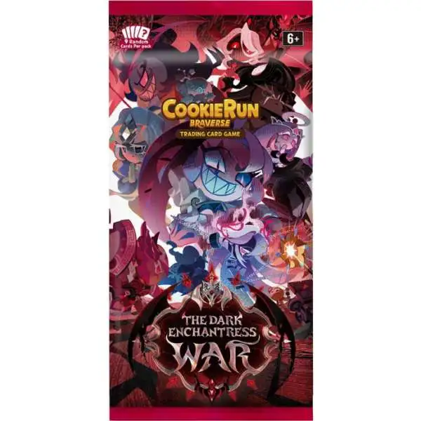 CookieRun Braverse Trading Card Game The Dark Enchantress War Booster Pack [9 Cards]