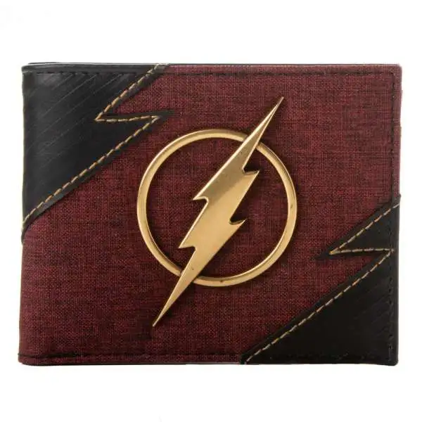 DC The Flash Metal Badge Bifold Wallet