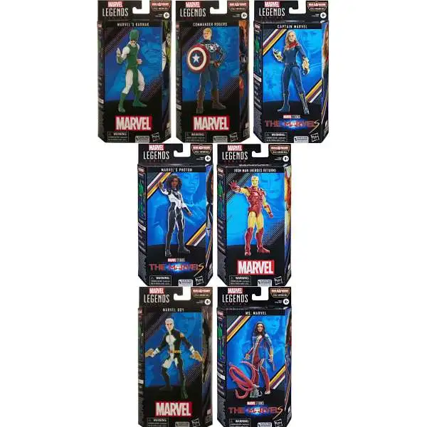 The Marvels Marvel Legends Totally Awesome Hulk Series Set of 7 Action Figures