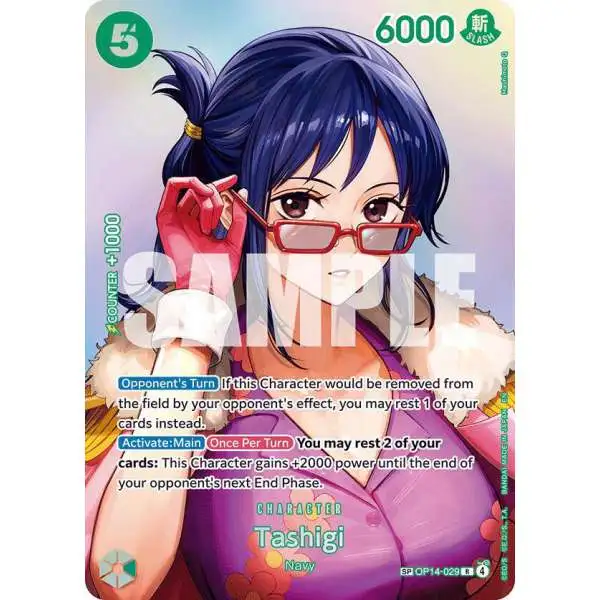 One Piece Trading Card Game The Time of Battle Rare Tashigi OP14-029 [SP]