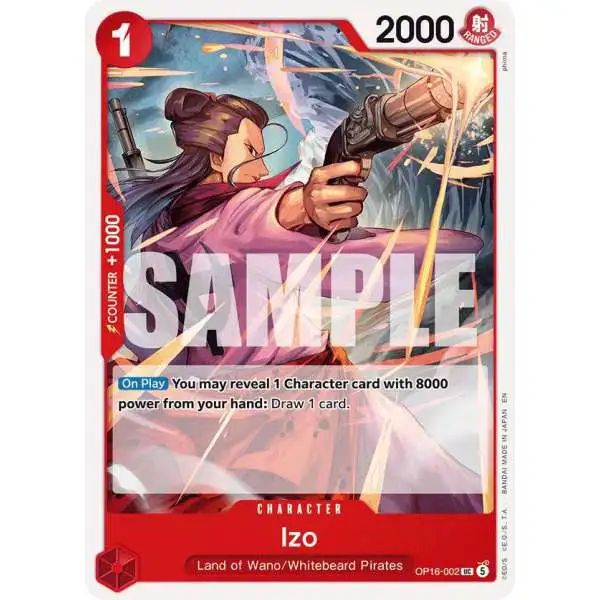 One Piece Trading Card Game The Time of Battle Uncommon Izo OP16-002