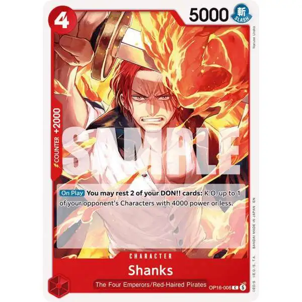 one piece card game shanks manga (Manga) - OP01-120 SEC - The Best There are no partial refunds or returns because of the case condition One Piece Trading Card Game