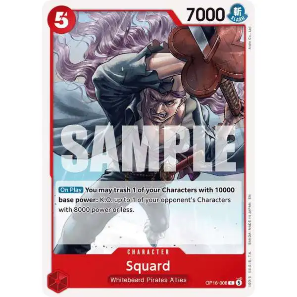 One Piece Trading Card Game The Time of Battle Common Squard OP16-008