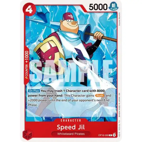 One Piece Trading Card Game The Time of Battle Common Speed Jil OP16-009