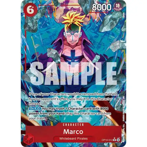 One Piece Trading Card Game The Time of Battle Rare Marco OP16-014 [Alternate Art]