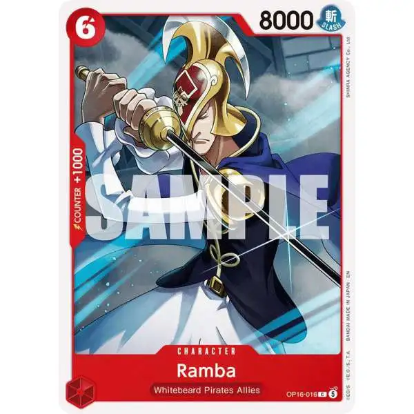 One Piece Trading Card Game The Time of Battle Common Ramba OP16-016
