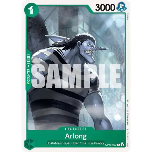 One Piece Trading Card Game The Time of Battle Common Arlong OP16-023