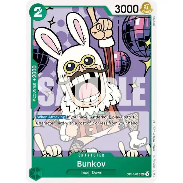 One Piece Trading Card Game The Time of Battle Uncommon Bunkov OP16-025