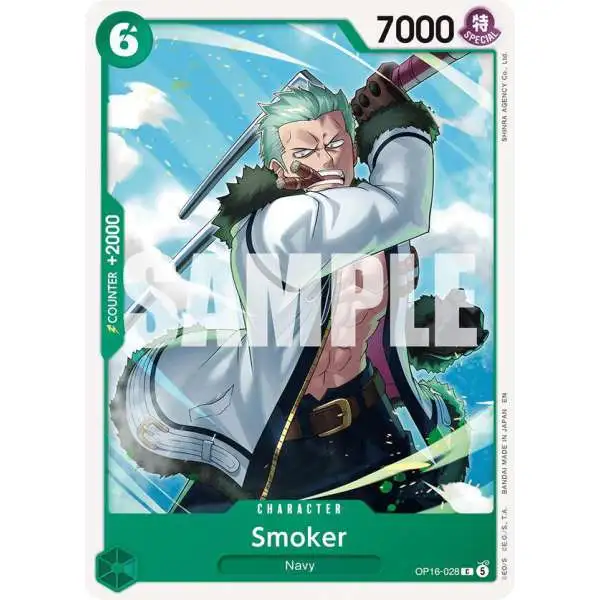 One Piece Trading Card Game The Time of Battle Common Smoker OP16-028