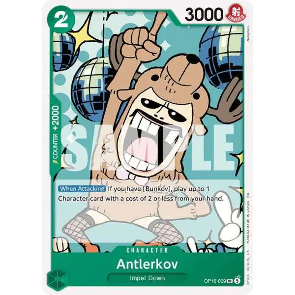 One Piece Trading Card Game The Time of Battle Uncommon Antlerkov OP16-029