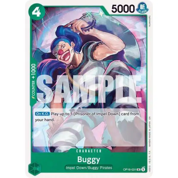 One Piece Trading Card Game The Time of Battle Uncommon Buggy OP16-031