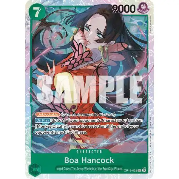 One Piece Trading Card Game The Time of Battle Super Rare Boa Hancock OP16-032