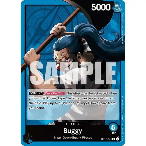 One Piece Trading Card Game The Time of Battle Leader Buggy OP16-041