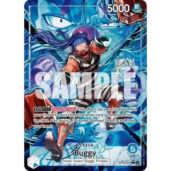 One Piece Trading Card Game The Time of Battle Leader Buggy OP16-041 [Alternate Art]