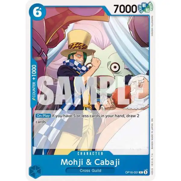 One Piece Trading Card Game The Time of Battle Common Mohji & Cabaji OP16-051