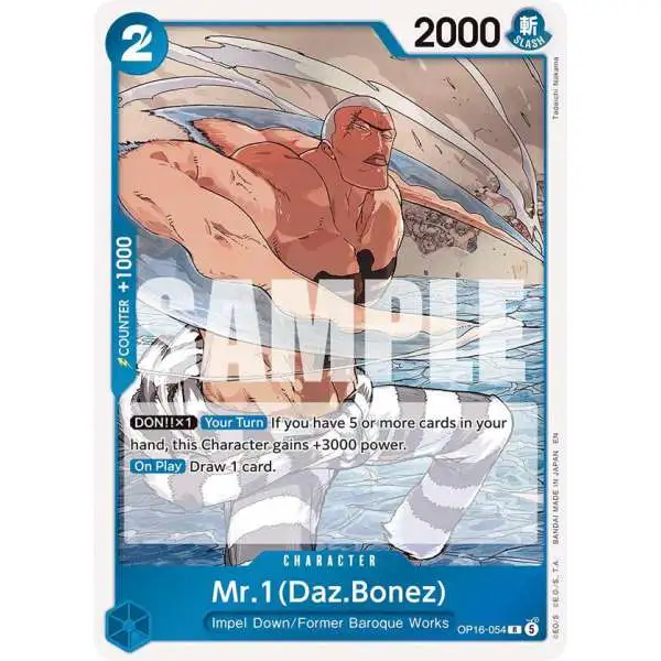 One Piece Trading Card Game The Time of Battle Rare Mr.1 OP16-054 [Daz.Bonez]