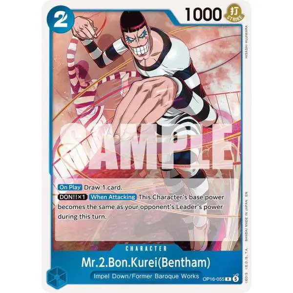 One Piece Trading Card Game The Time of Battle Rare Mr.2.Bon.Kurei OP16-055 [Bentham]