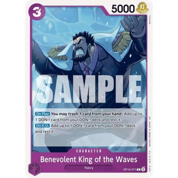 One Piece Trading Card Game The Time of Battle Common Benevolent King of the Waves OP16-071