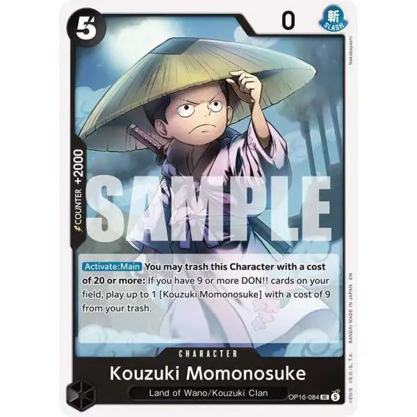 One Piece Trading Card Game The Time of Battle Uncommon Kouzuki Momonosuke OP16-084
