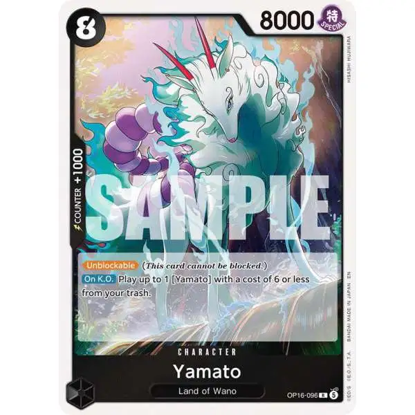 One Piece Trading Card Game The Time of Battle Rare Yamato OP16-096