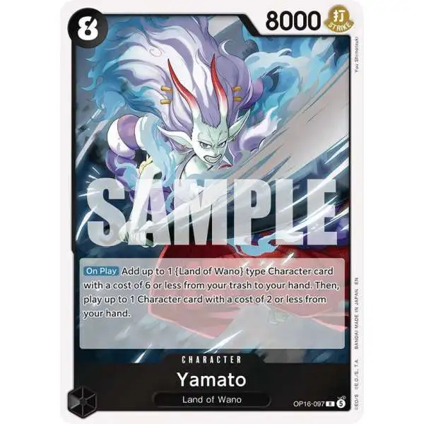 One Piece Trading Card Game The Time of Battle Rare Yamato OP16-097
