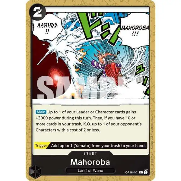One Piece Trading Card Game The Time of Battle Common Mahoroba OP16-101