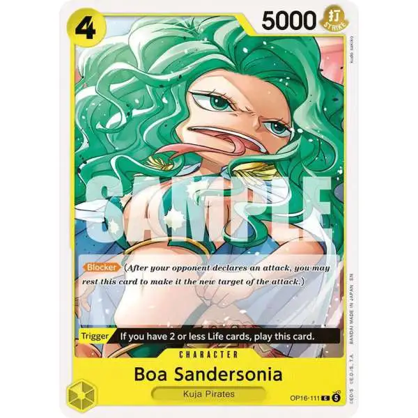 One Piece Trading Card Game The Time of Battle Common Boa Sandersonia OP16-111