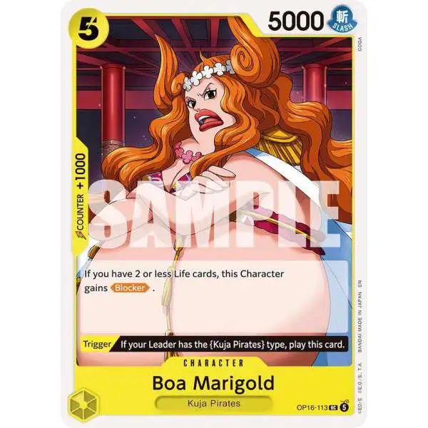 One Piece Trading Card Game The Time of Battle Uncommon Boa Marigold OP16-113