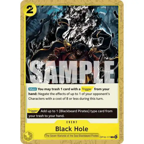 One Piece Trading Card Game The Time of Battle Common Black Hole OP16-117