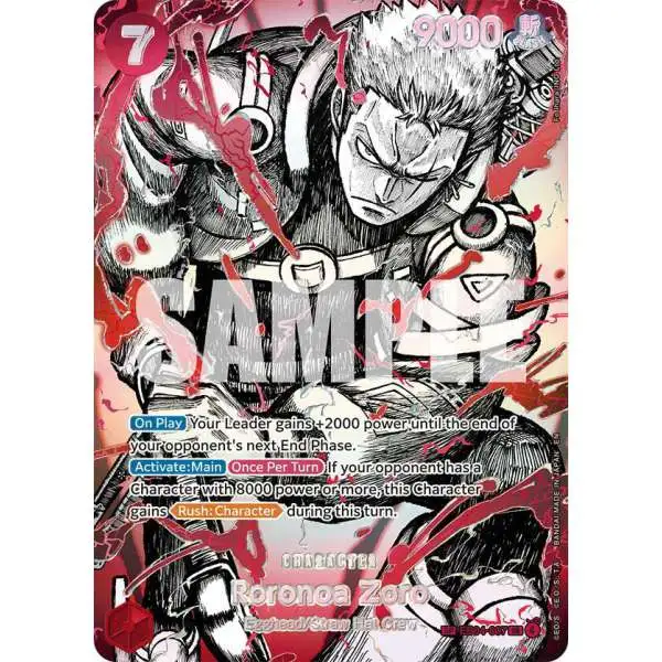 One Piece Trading Card Game The World's Strongest Warriors Super Rare Roronoa Zoro EB04-007 [SP]