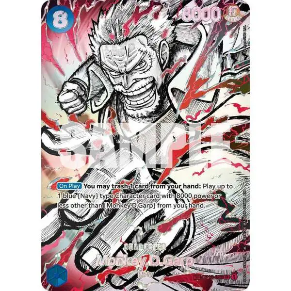 One Piece Trading Card Game The World's Strongest Warriors Super Rare Monkey.D.Garp OP12-056 [SP]