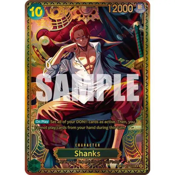 One Piece Trading Card Game The World's Strongest Warriors Super Rare Shanks OP13-028 [SP]