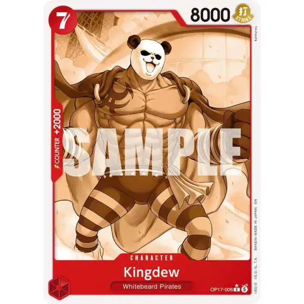 One Piece Trading Card Game The World's Strongest Warriors Common Kingdew OP17-006 [Pandaman Art]