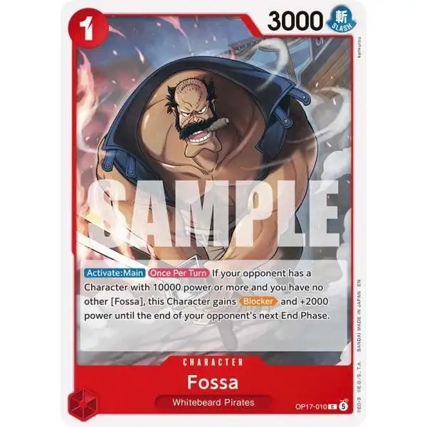 One Piece Trading Card Game The World's Strongest Warriors Common Fossa OP17-010
