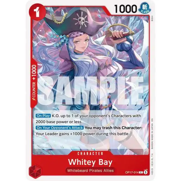 One Piece Trading Card Game The World's Strongest Warriors Common Whitey Bay OP17-014