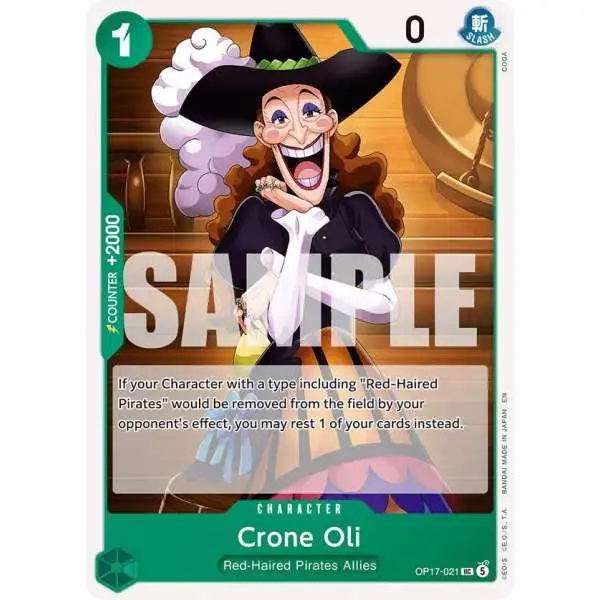 One Piece Trading Card Game The World's Strongest Warriors Uncommon Crone Oil OP17-021