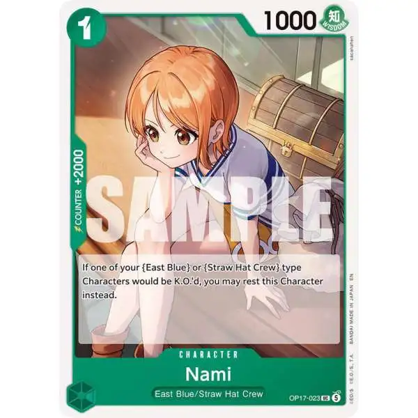 One Piece Trading Card Game The World's Strongest Warriors Uncommon Nami OP17-023