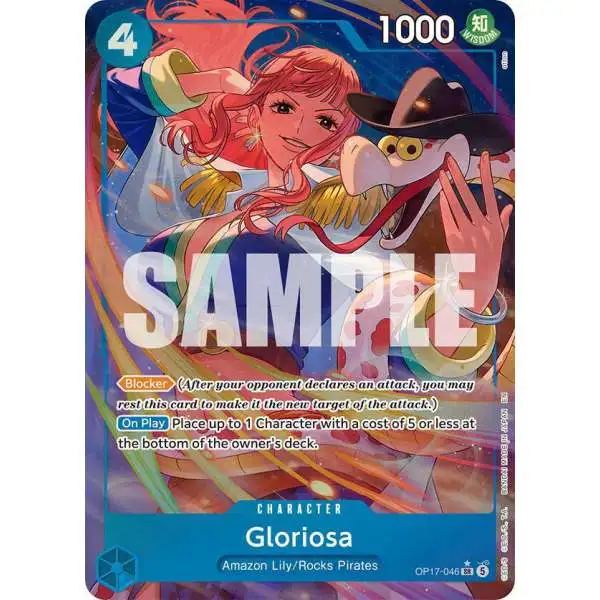One Piece Trading Card Game The World's Strongest Warriors Super Rare Gloriosa OP17-046 [Alternate Art]