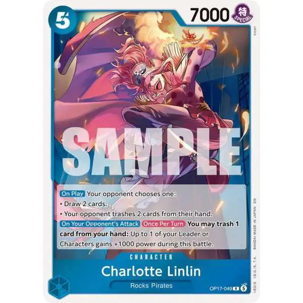 One Piece Trading Card Game The World's Strongest Warriors Rare Charlotte Linlin OP17-049