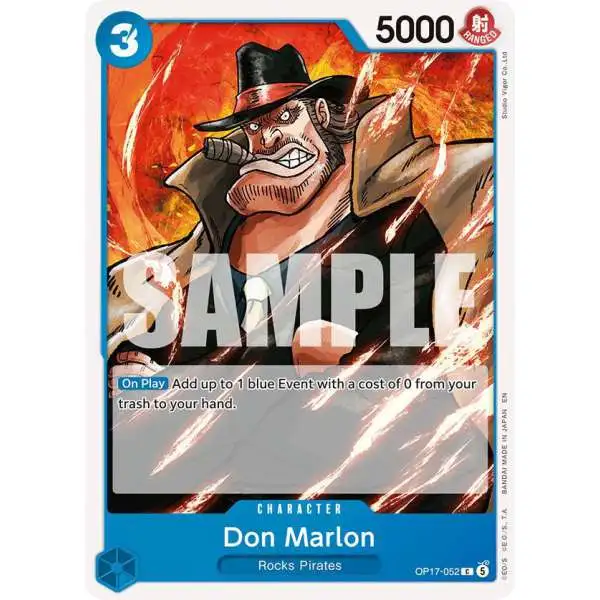 One Piece Trading Card Game The World's Strongest Warriors Common Don Marlon OP17-052