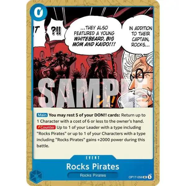 One Piece Trading Card Game The World's Strongest Warriors Uncommon Rocks Pirates OP17-056