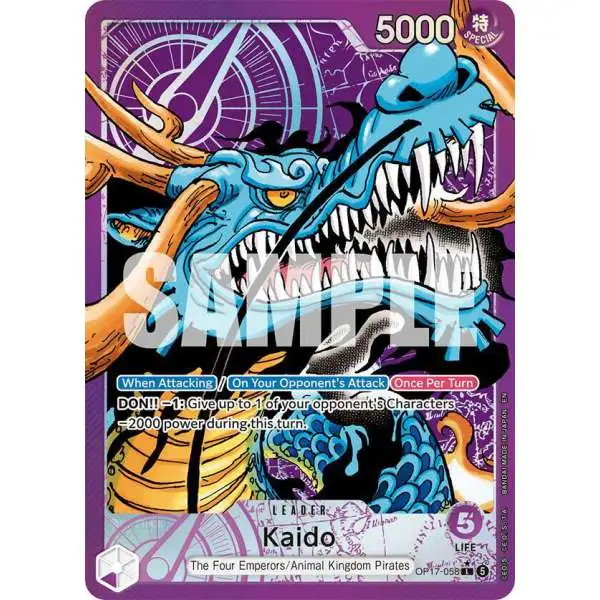 One Piece Trading Card Game The World's Strongest Warriors Leader Kaido OP17-058 [Alternate Art]