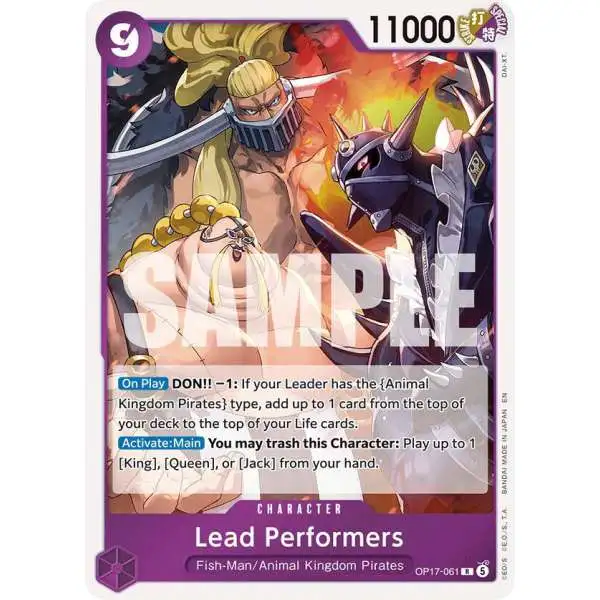 One Piece Trading Card Game The World's Strongest Warriors Rare Lead Performers OP17-061